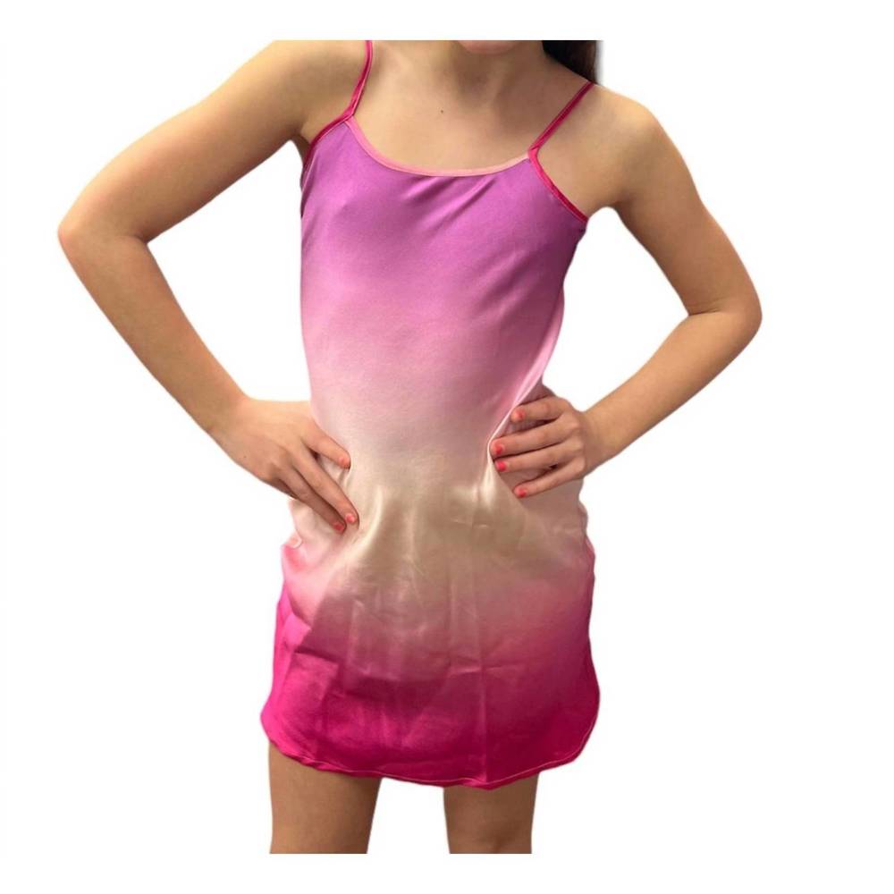 NEW THEME ariella slip ombre dress in purple/white/pink